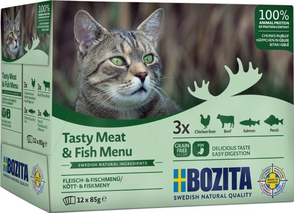 Bozita Pouch HiG Multibox Meat & Fish Menu
