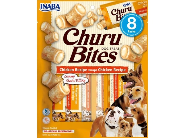 Churu Dog Bites Chicken Wraps 8x12g