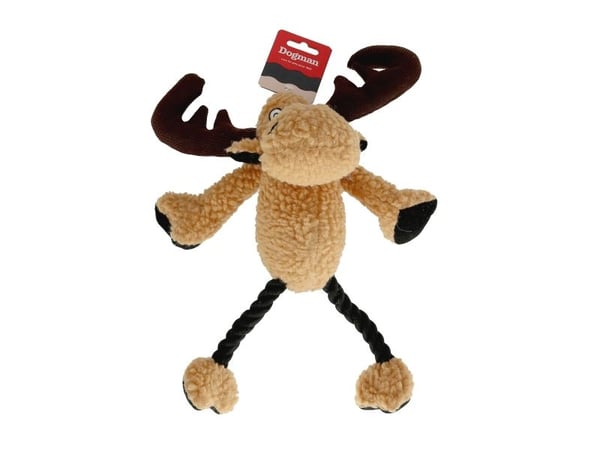 Dogman Hundeleketøy Elg med pipebrunt 33 cm 33 cm