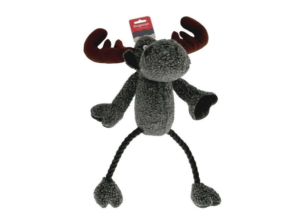 Dogman Hundleksak Älg Med Pip Grå 50cm 50cm