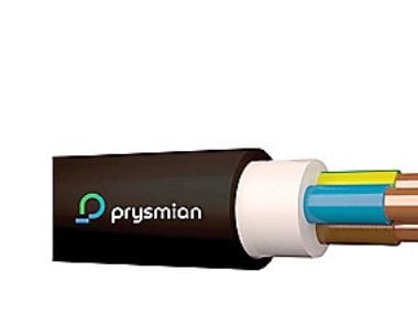 Prysmian XPUJ-HF 300/500V Dca - Asennuskaapeli, Sort, Rg 100 - (100 metriä)