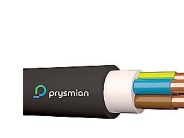 Prysmian XPUJ-HF 5G1,5 installationskabel 300/500V svart Rg100 (100 meter)