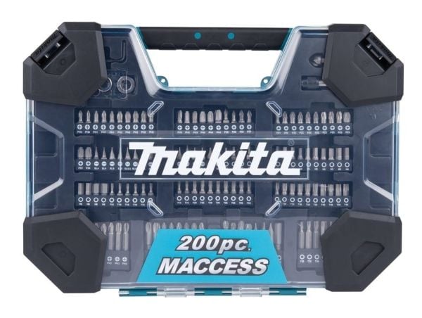Bore- og bitsett Makita 200 deler E-22610