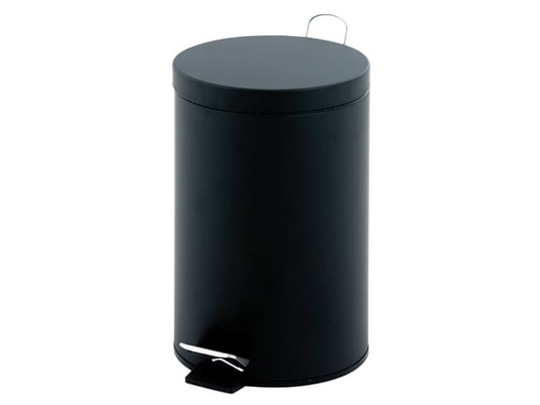 Pedalspand, V-Part, sort, stål, 12 l