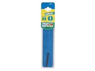 wolfcraft GmbH 7520010, Drill, Spiralborekrone, Høyrehåndsrotasjon, 1,3 cm, 151 mm, Strykejern, Ikke-jernholdig metall, Plast, Stål