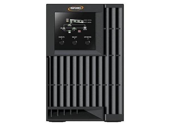 Infosec E4 Value 1000, Dobbeltkonvertering (Online), 1 kVA, Ren sinus, 100 V, 240 V, 40/70 Hz