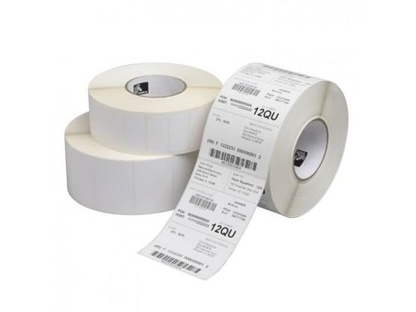 Zebra PolyPro 3000T - Polypropylen (PP) - blank - permanent akryl-adhesiv - 5,5 mille - BT573 hvit - 76 x 25 mm 100 etikett(er) (1 rull(er) x 100 R...
