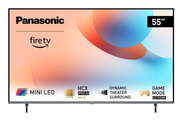 Panasonic TV 55W95AEG - 55" Diagonalklasse W95 Series LED-bakgrunnsbelyst LCD TV - Smart TV - Fire TV - 4K UHD (2160p) 3840 x 2160 - HDR - Mini-LED