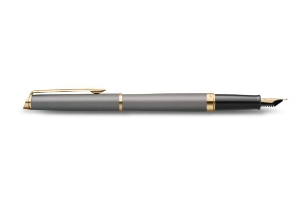Waterman Hémisphère, Gull, Grå, Kassett/omformer fyllesystem, Metall, Rustfritt stål, Fint, Gave boks