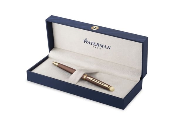 Waterman Hémisphère, Klips, Kulepenn som åpnes og lukkes ved vridning, Gjenfyllbar, Blå, 1 stykker
