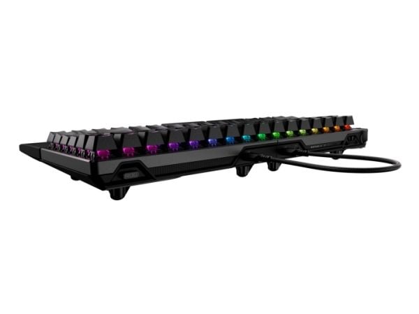 ASUS ROG Falcata, 75%, Kabel &amp; trådløs, USB + RF Wireless + Bluetooth, Magnetic-mechanical key switch, RGB LED, Sort