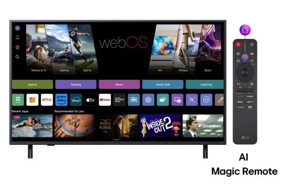 LG QNED 50QNED82A3B, 127 cm (50"), 3840 x 2160 piksler, QNED, Smart TV, Wi-Fi, Sort