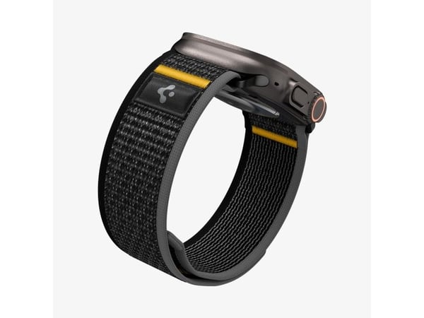 Spigen Athlex Air, Band, Smartklokke, Svart, Apple, Apple Watch 49/46/45/44mm, Stoff