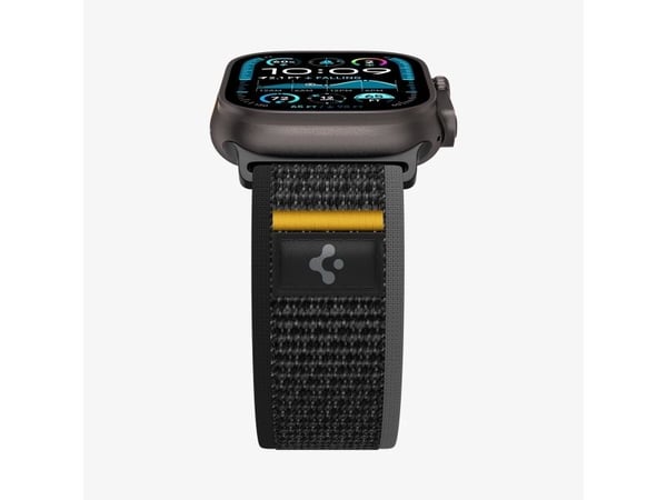 Spigen Athlex Air, Band, Smartklokke, Svart, Apple, Apple Watch 49/46/45/44mm, Stoff