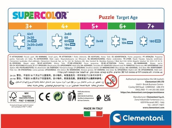 Clementoni SuperColor - Marvel Spider-Man - puslespill - 60 deler