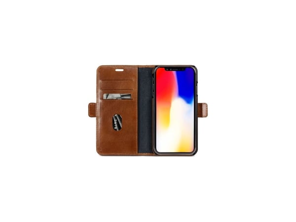 dbramante1928 BEXPGTDT3226, Lommebok-etui, Apple, iPhone Xs Max, 16,5 cm (6.5"), Brun