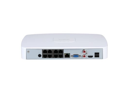 Dahua Technology Lite NVR2108-8P-4KS3, 4 kanaler, 3840 x 2160 piksler, 720p, 960p, 1080p, HDMI: 3840 × 2160, 1920 × 1080, 1280 × 1024, 1280 × 720 V...