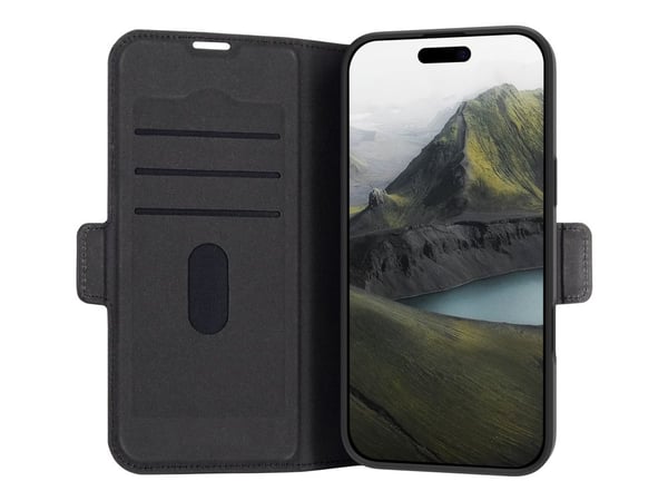 dbramante1928 Bergen Pro flipfodral till mobil Bulk i plast svart för Apple iPhone 16 Plus (RE67BL004301)