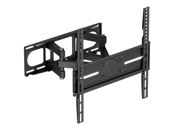 DELTACO - Monteringssett (veggmontering) - full bevegelse - for buet / flatt panel - 3-veis, helning, sving, opptil 40 kg - svart - skjermstørrelse...