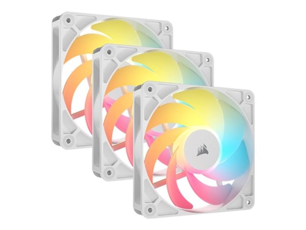 CORSAIR RS120-R - Lådfläkt - omvänt - 120 mm - vit (paket om 3)