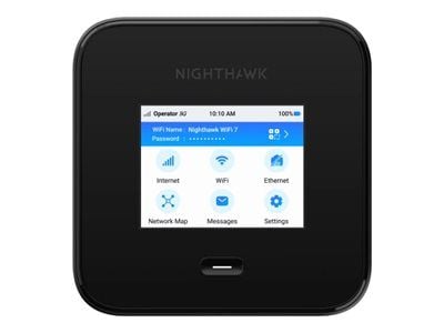 NETGEAR Nighthawk M7 Pro - Mobilsone - 5G - 6 Gbps - Wi-Fi 5, Wi-Fi 6, Wi-Fi 7, 2.5GbE, 1GbE