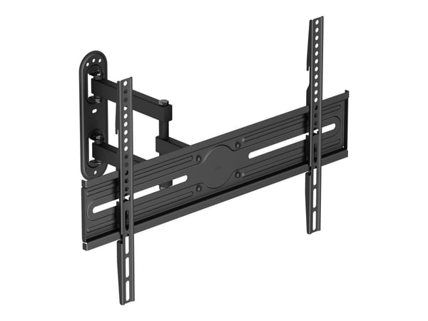 DELTACO - Monteringssett (veggmontering) - full bevegelse - for buet / flatt panel - 3-veis, helning, sving, opptil 35 kg - svart - skjermstørrelse...