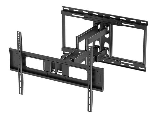 DELTACO Office - Monteringssett (veggmontering) - full bevegelse - for LCD TV / kurvet LCD TV - tungt belastet, 80 kg - svart - skjermstørrelse: 37...
