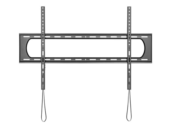 DELTACO - Monteringssats (väggfäste) - kraftig - för böjd/platt panel - fixed, up to 120 kg - svart - skärmstorlek: 60"-120"