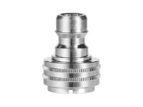 Koblingsnippel (Q) med 1/2 & 3/4 tommer- & M22mm indvendig gevind til vandhane,1 stk