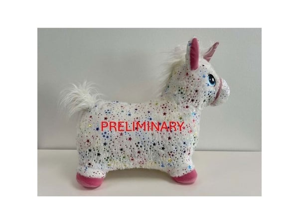 KREA Hop And Bounce Plush Horse, Rainbow