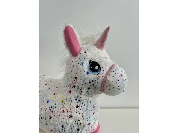 KREA Hop And Bounce Plush Horse, Rainbow
