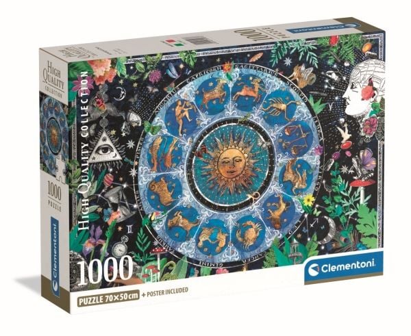 Clementoni 1000 pcs. CB HQC Astrological Chart, 14 vuosi/vuosia