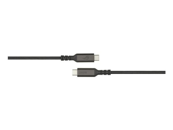 ASUS ROG LCR50 - USB-kabel - 24 pin USB-C (hann) til 24 pin USB-C (hann) - 48 V - 5 A - 1.5 m - svart