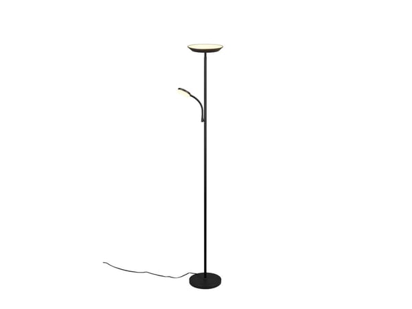 Gulvlampe LED REALITY SPECTER 17+4,5W 2700-4000-6500K 1900+450lm DIM sort Ø25x178 cm
