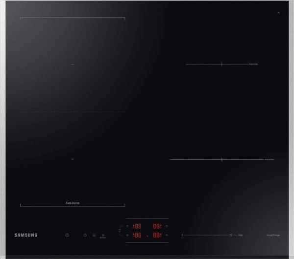 Samsung NZ64B5046JK, musta, Kiinteä, 60 cm, Keittoalueinduktioliesi, Lasi, 4 alue(tta)