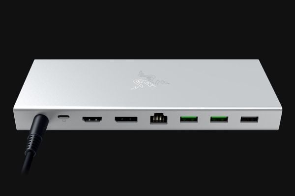 Razer - Dokkingstasjon - USB-C / USB-A - HDMI, DP - 1GbE - 180 watt - Europa, Korea