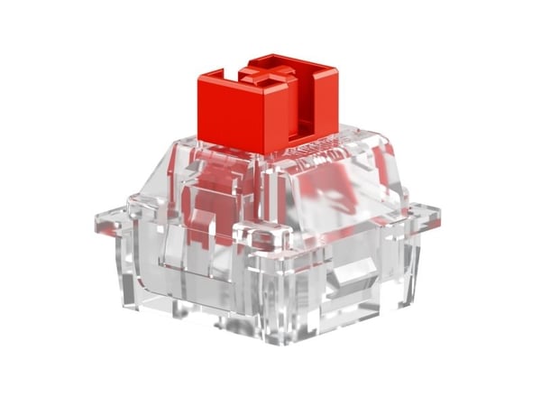 Glorious Gaming GLO-KB-ACC-SWT-FOX-HE-36, Tastaturbrytere, Polykarbonat (PC), Rød, Translucent