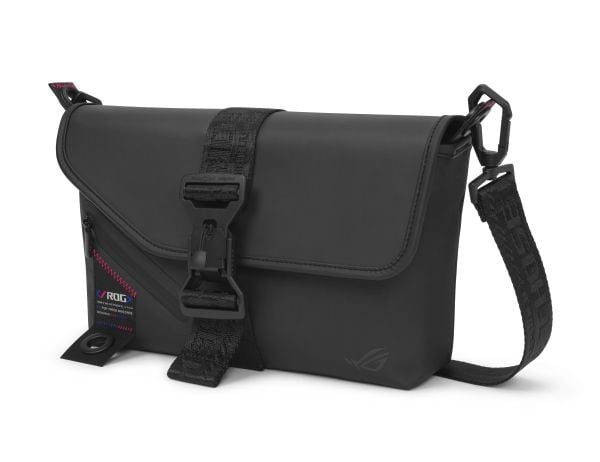 ASUS ROG SLASH Sling Bag 2.0 - Eske for spillekonsoll - polyester, polyuretan (PU), termoplast-polyuretan (TPU) - svart