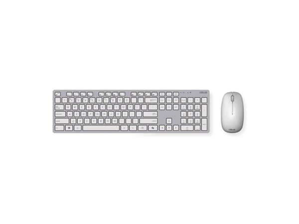 ASUS W5000 - Tastatur- og mussett - 100% - trådløs - 2.4 GHz - hvit