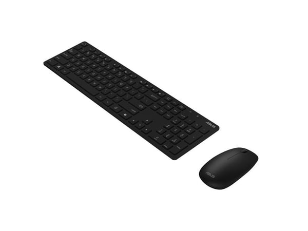ASUS W5000 - Tastatur- og mussett - 100% - trådløs - 2.4 GHz - svart