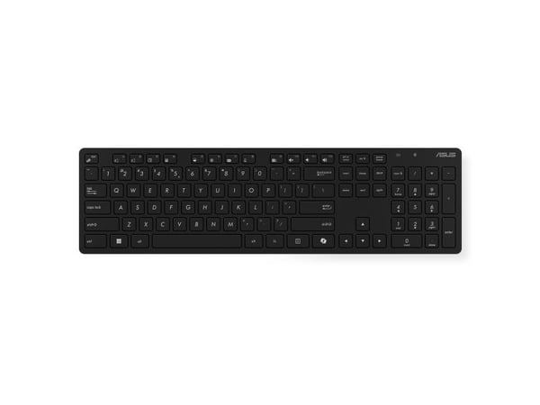 ASUS W5000 - Tastatur- og mussett - 100% - trådløs - 2.4 GHz - svart