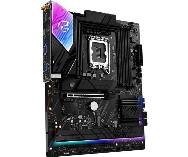 ASRock Phantom Gaming B860 LIGHTNING WiFi - Hovedkort - ATX - LGA1851-sokkel - B860 Chipset - USB4, USB-C 3.2 Gen 2x2, USB 3.2 Gen 2, USB 3.2 Gen 1...