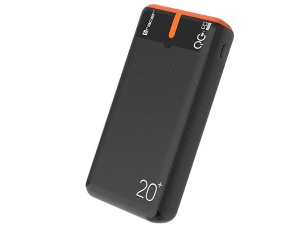 Tracer EnerGen - Strømbank - 20000 mAh - 74 Wh - 22.5 watt - 3 A - PD, QC 3.0 - 3 utgangskontakter (2 x USB, USB-C)