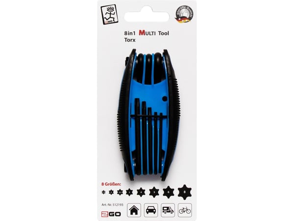 2GO MULTI Tool 2 Torx-avainsarja 8-osainen (512193)