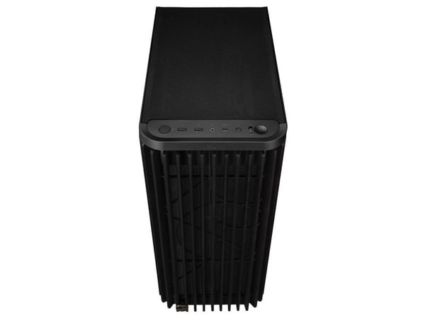 ASUS ProArt PA401 - Wood Edition - mid tower - ATX - sidepanel med vindu (herdet glass) - ingen strømforsyning - USB/lyd