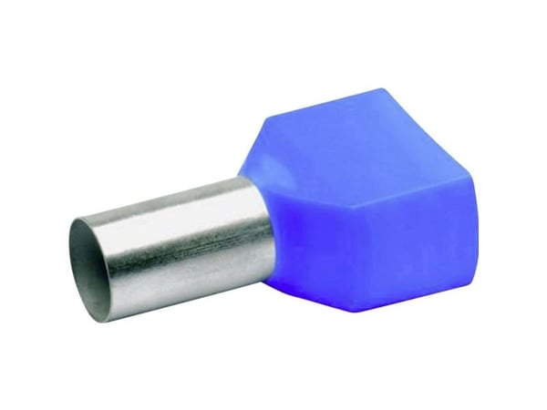 Klauke 87714 Kaksoiskaapelikengät 16 mm² Osittain eristetty Sininen 100 kpl