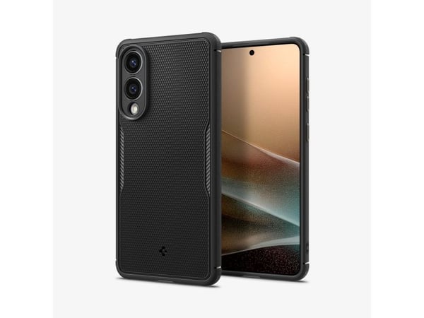Spigen Core Armor (MagFit), Suojus, Samsung, Galaxy S25 Edge, 17 cm (6.7"), musta