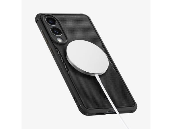 Spigen Core Armor (MagFit), Suojus, Samsung, Galaxy S25 Edge, 17 cm (6.7"), musta