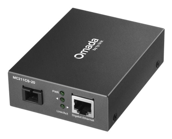 TP-Link Omada MC211CS-20, 1000 Mbit/s, IEEE 802.3, IEEE 802.3ab, IEEE 802.3i, IEEE 802.3u, IEEE 802.3x, IEEE 802.3z, Full, Halv, 20000 m, 1310 nm, ...