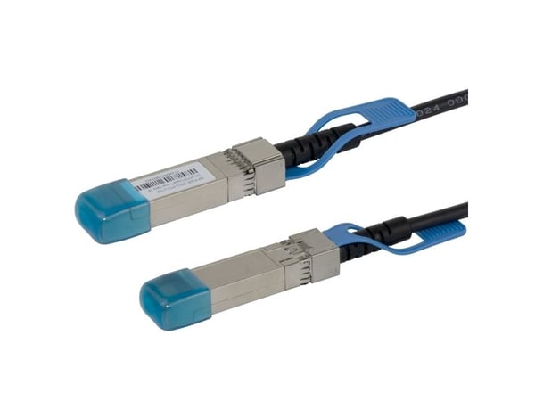 DELTACO - 25GBase-CU direkte tilkoblingskabel - SFP28 til SFP28 - 1 m - toakset - passiv - svart